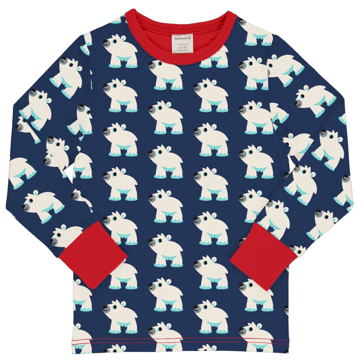 Maxomorra Top LS Polar Bear