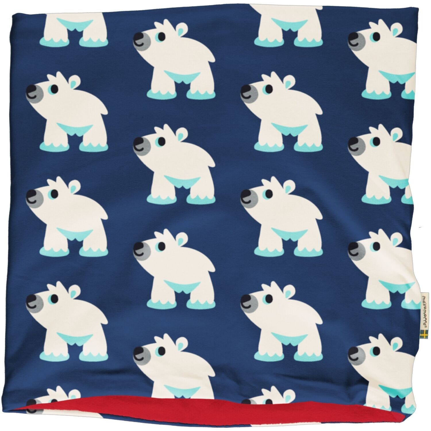 Maxomorra Rundschal/Scarf Velour Polar Bear
