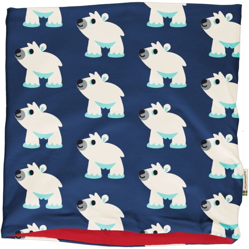 Maxomorra Rundschal/Scarf Velour Polar Bear