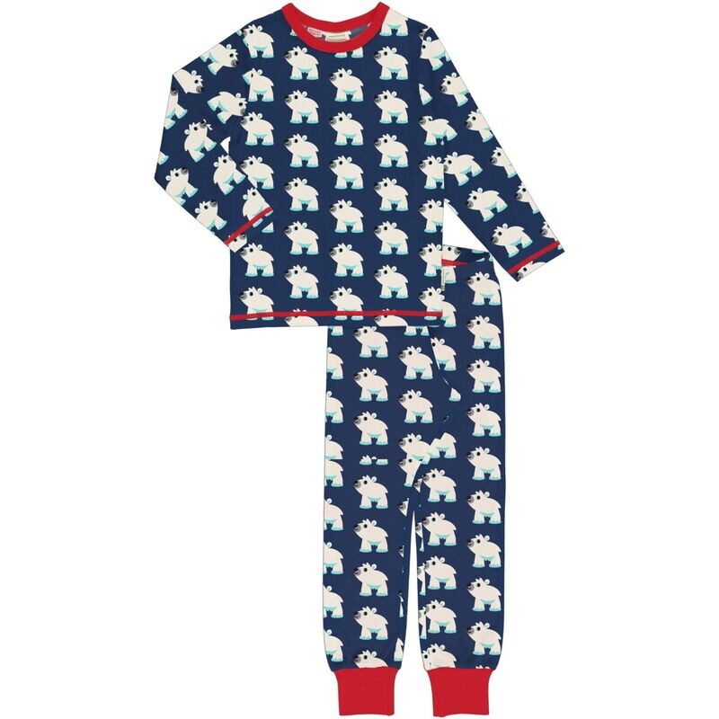 Maxomorra Pyjama LS Polar Bear