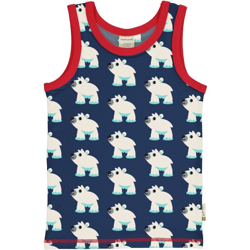 Maxomorra Tank Top Polar Bear