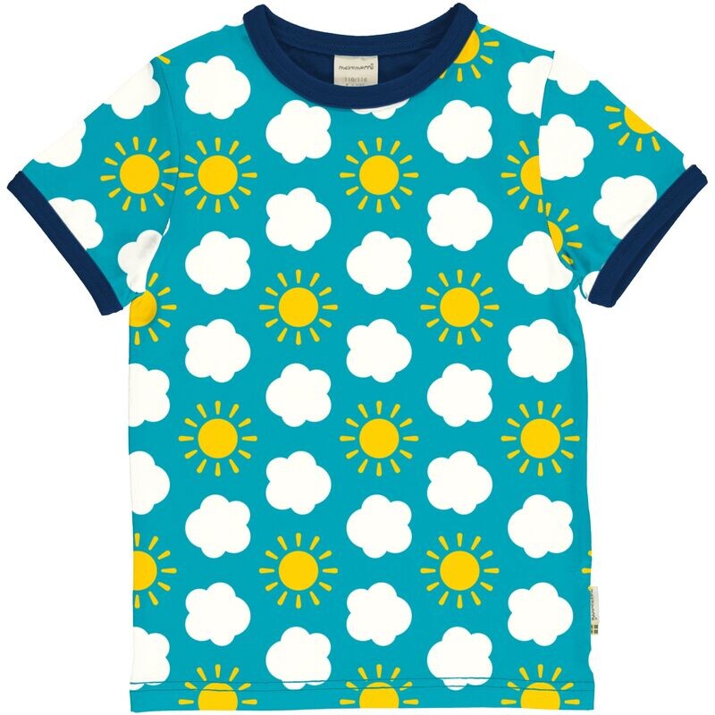 Maxomorra CLASSIC  Shirt SS Sky