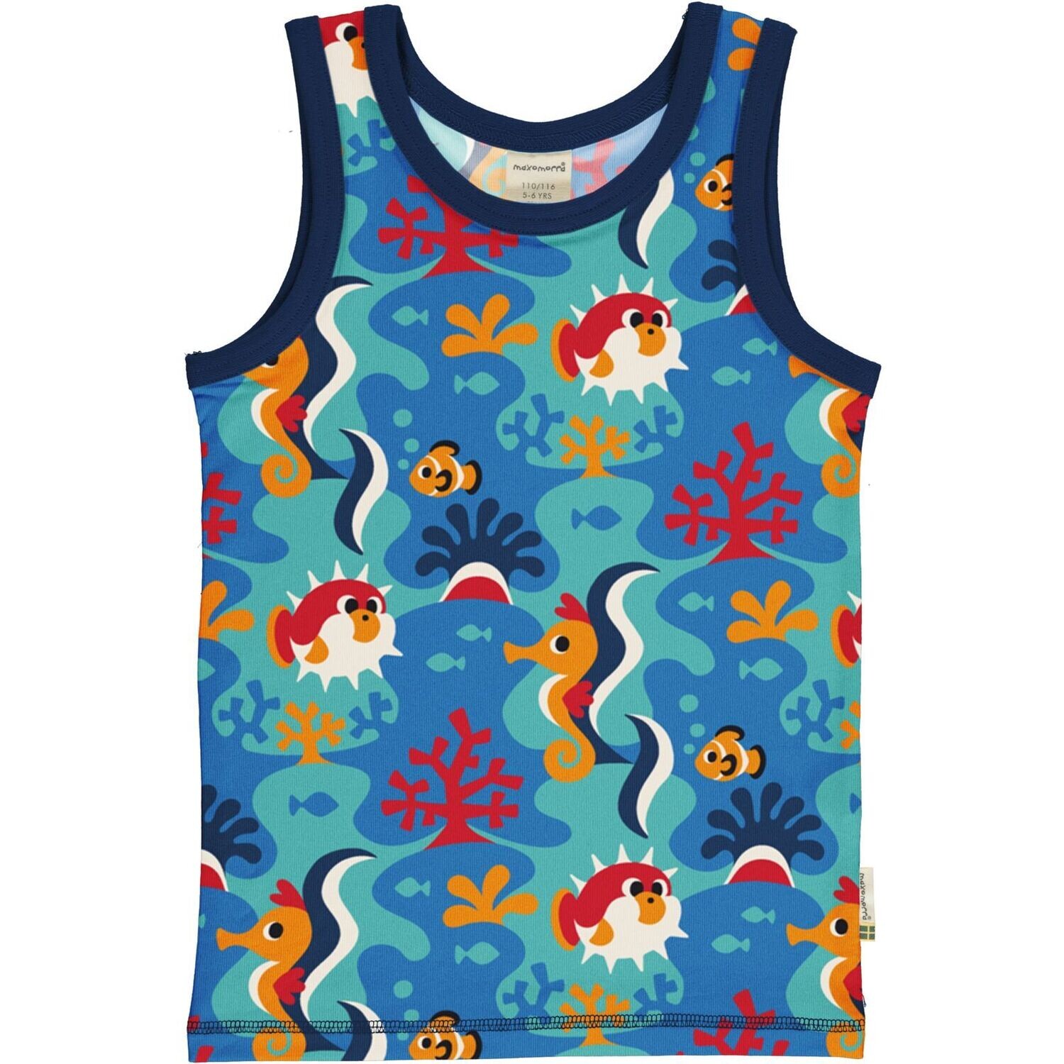 Maxomorra Tank Top Coral Reef
