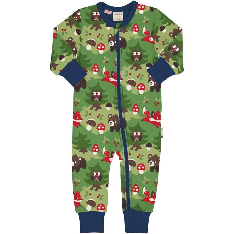 Maxomorra Rompersuit LS Forest