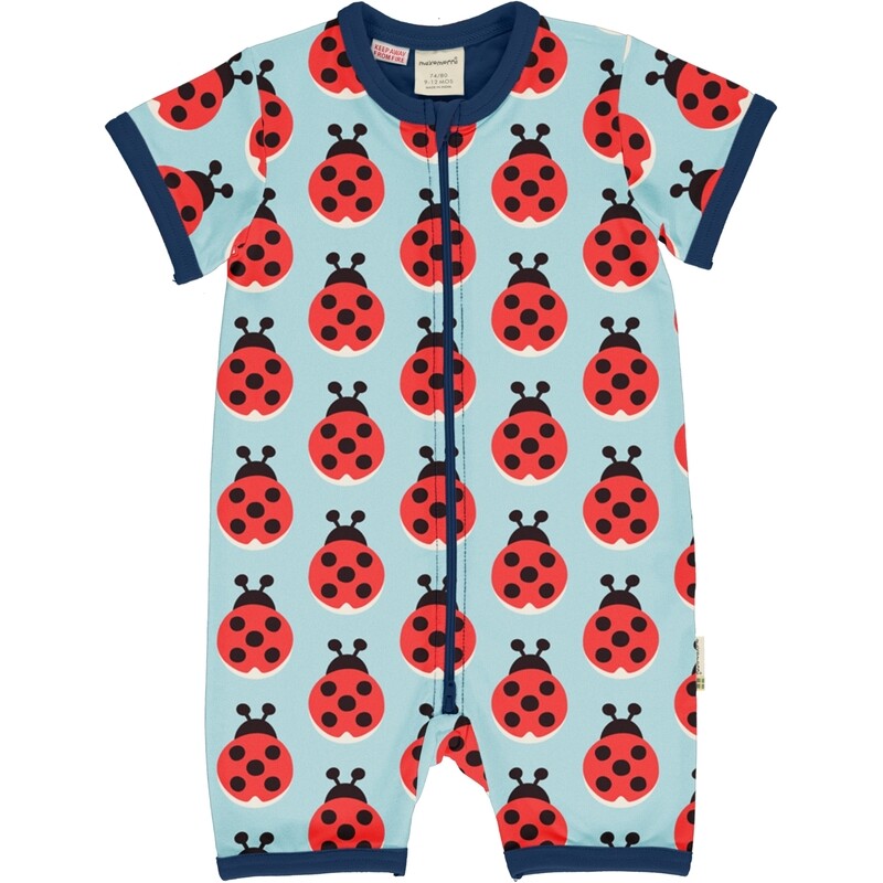 Maxomorra Rompersuit SS Ladybug