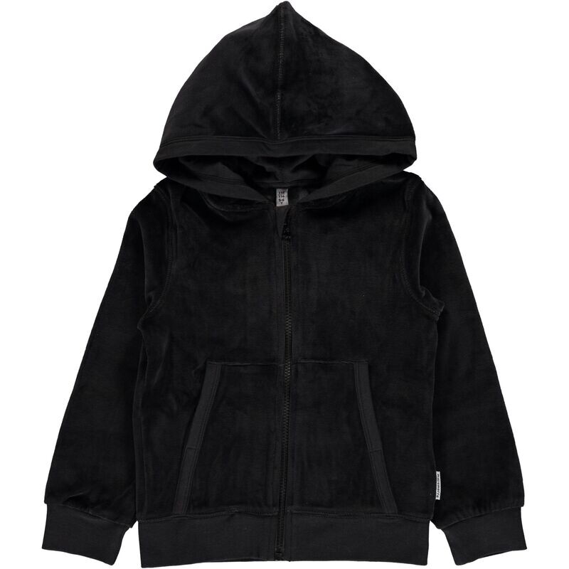 Maxomorra Cardigan Velour Black