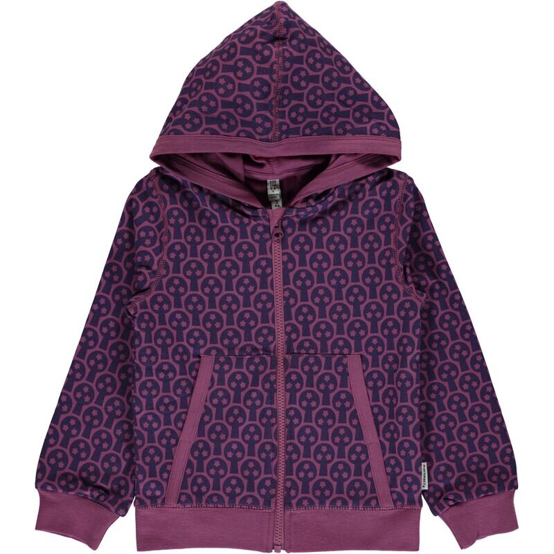 Maxomorra Cardigan Purple Tree