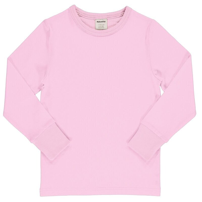 Meyadey by Maxomorra Shirt LS Solid Pink Soft
