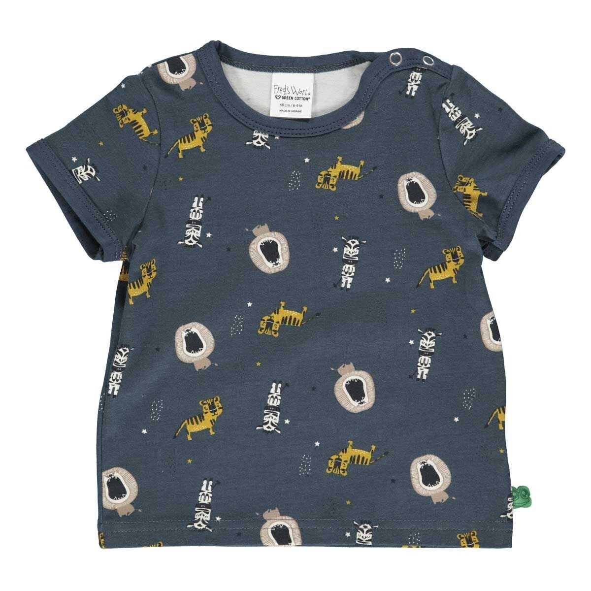 Green Cotton Fred's World Shirt SS Animal Print