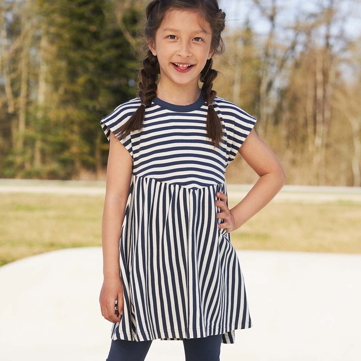 Green Cotton Fred's World Stripe Dress
