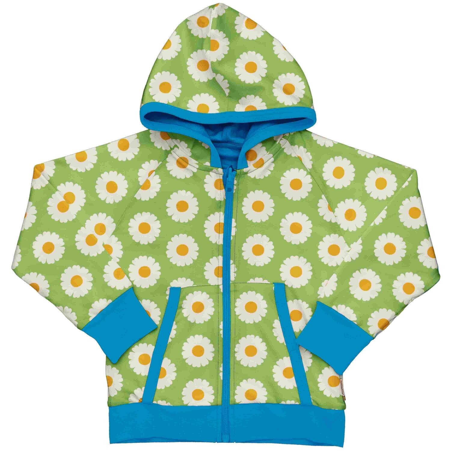Maxomorra Cardigan Hood Reversible Daisy