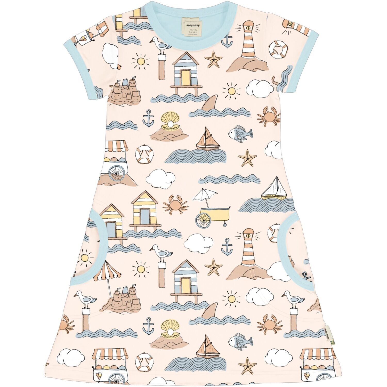 Meyadey by Maxomorra Dress SS Salty Shore