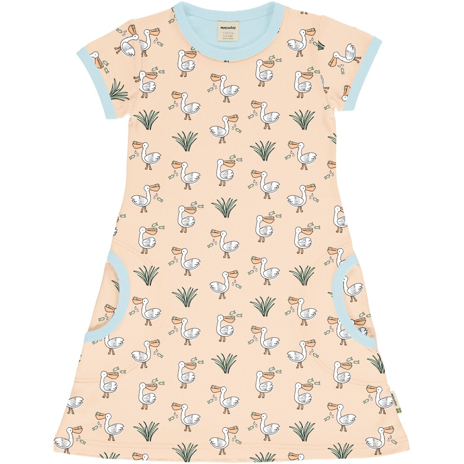 Meyadey by Maxomorra Dress SS Pelican *SALE*