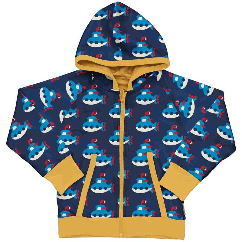 Maxomorra Cardigan Hood Reversible Submarine