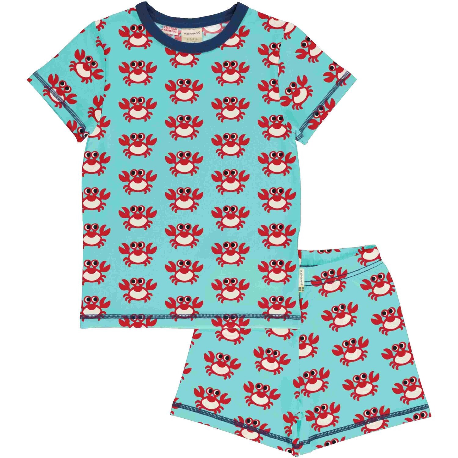 Maxomorra Pyjama SS Crab