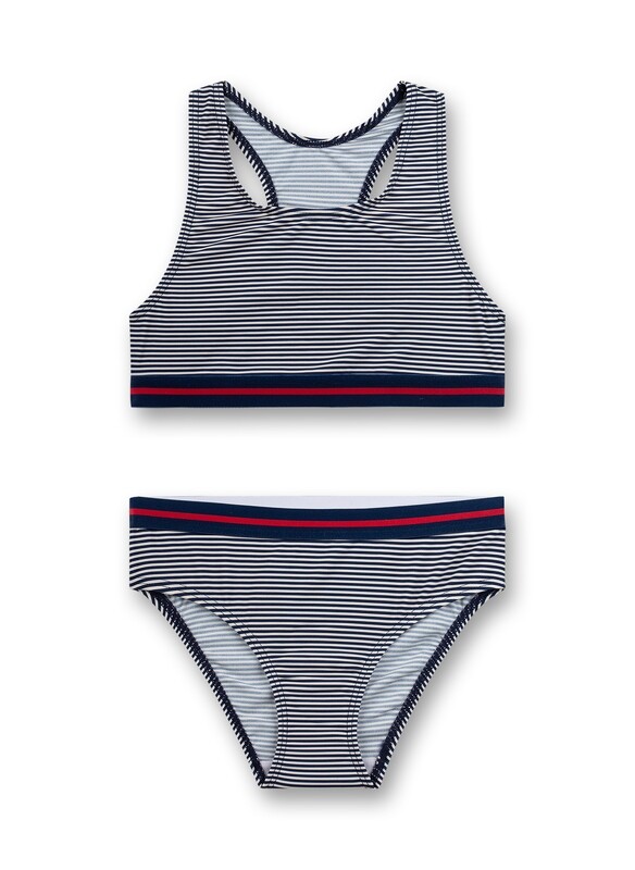 Sanetta Bikini dunkelblau gestreift