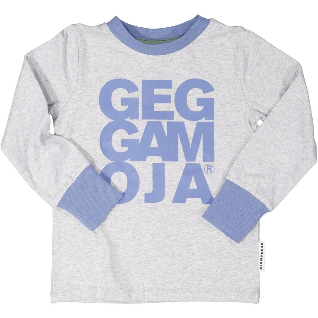 Geggamoja Langarmshirt Grey Melange