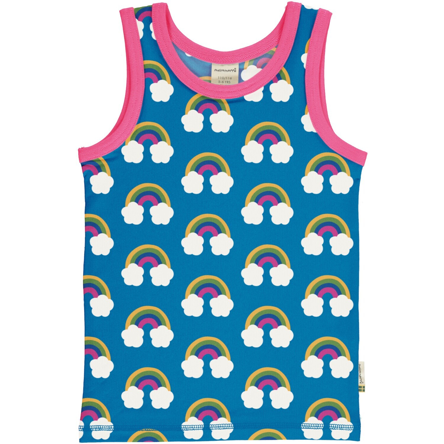 Maxomorra Tanktop Farm Rainbow