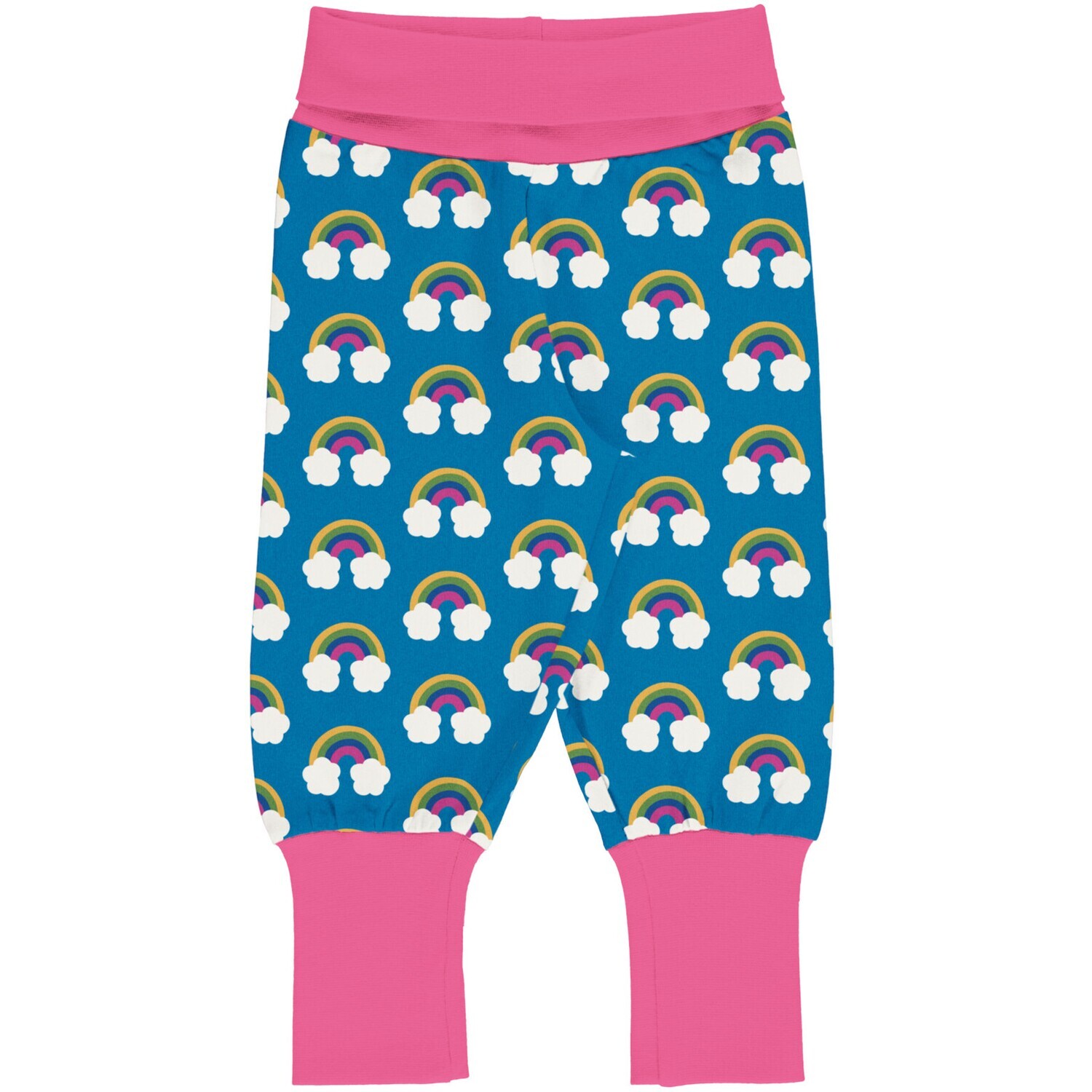 Maxomorra Pants Rib Farm Rainbow