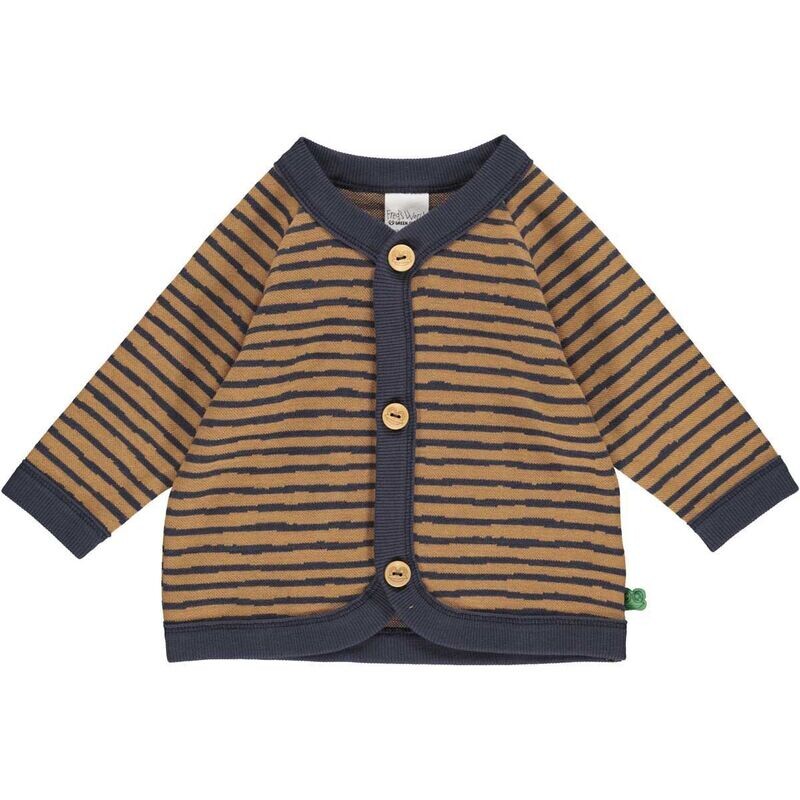 Green Cotton Fred's World Stripe Cardigan