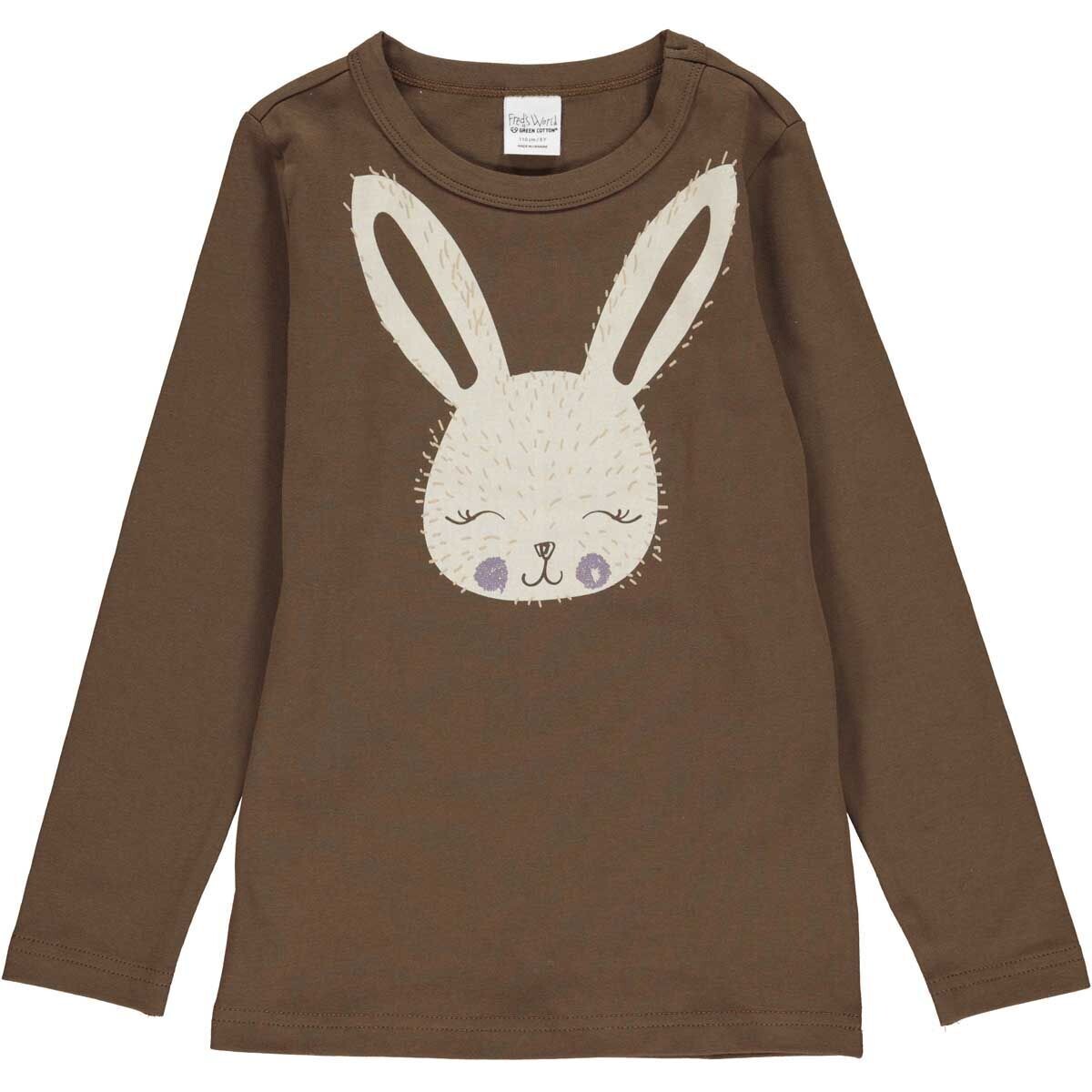 Green Cotton Freds World Langarmshirt Rabbit Brown