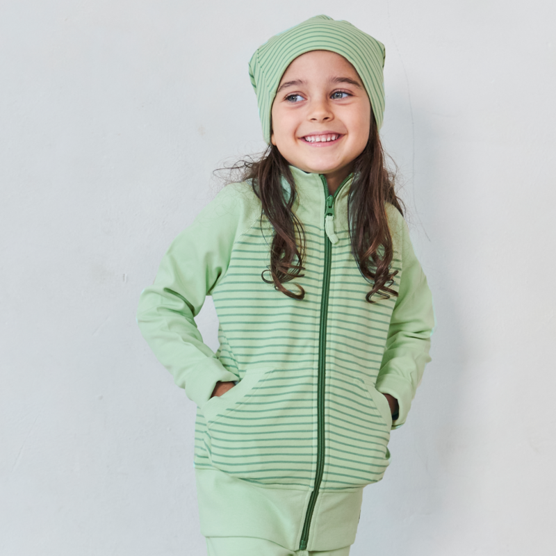 Geggamoja Zipsweater Green/Green