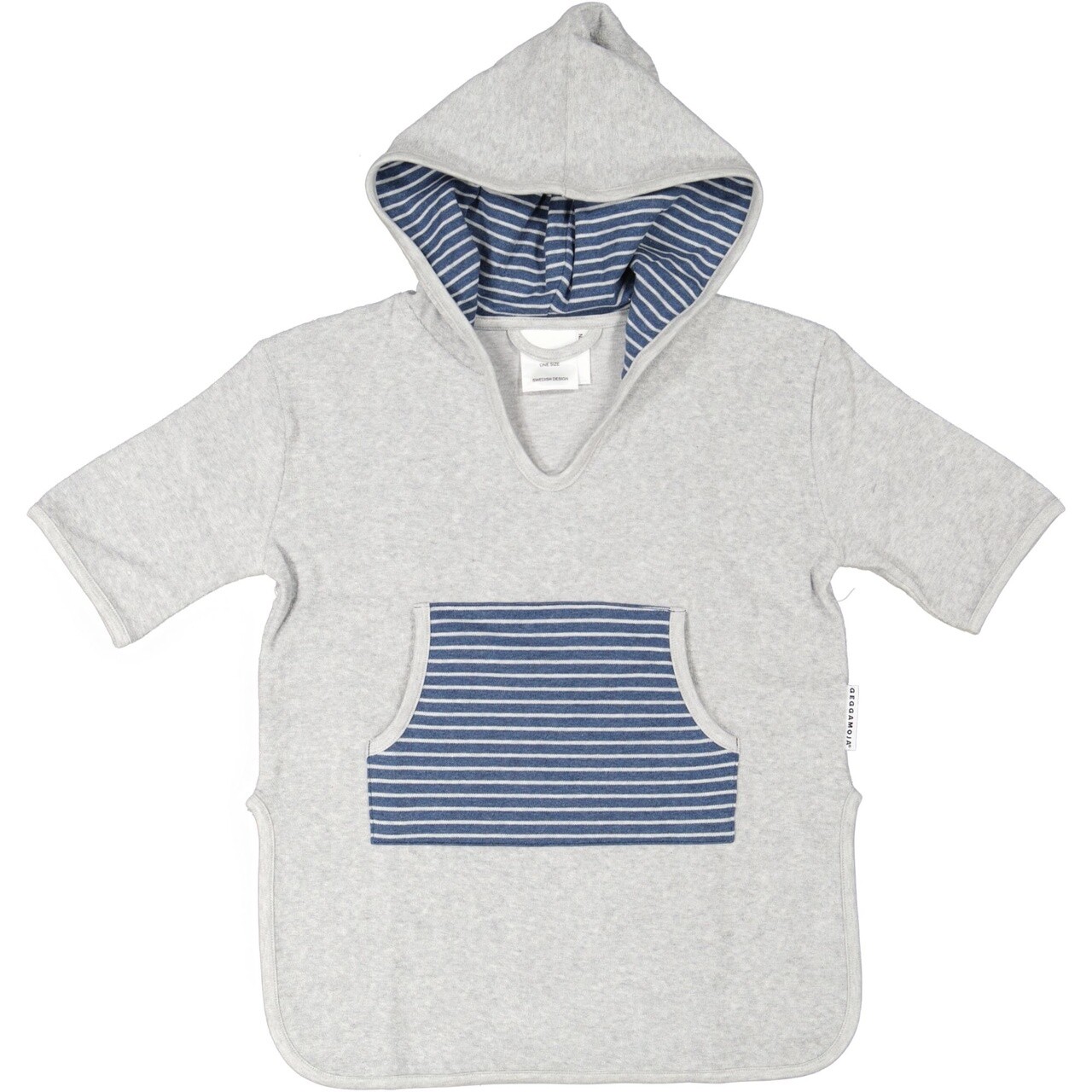 Geggamoja Badeponcho Classic Blue Marin Stripe