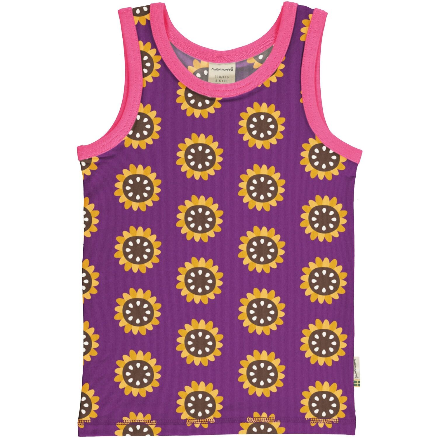 Maxomorra Tank Top Garden Sunflower