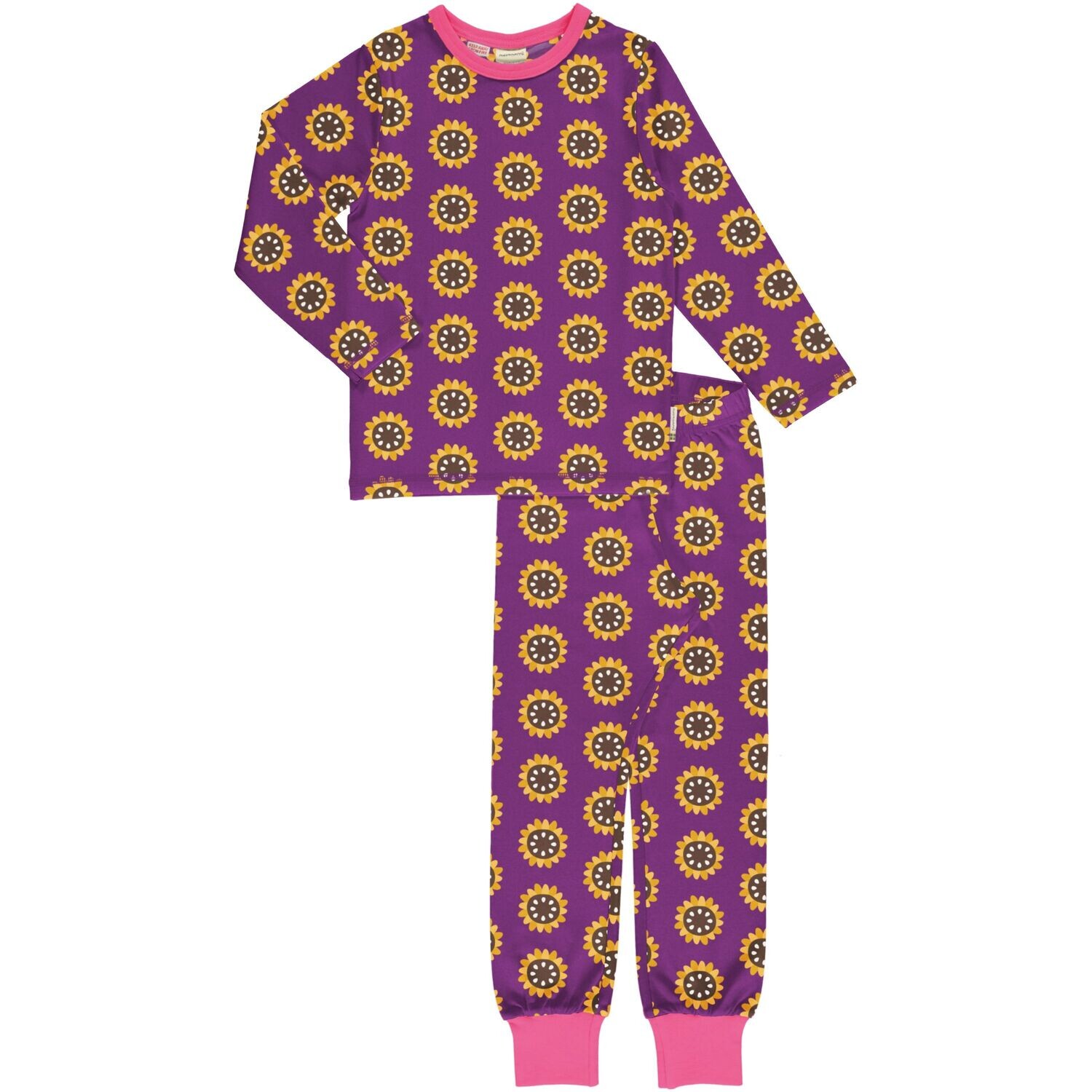 Maxomorra Pyjama LS Garden Sunflower