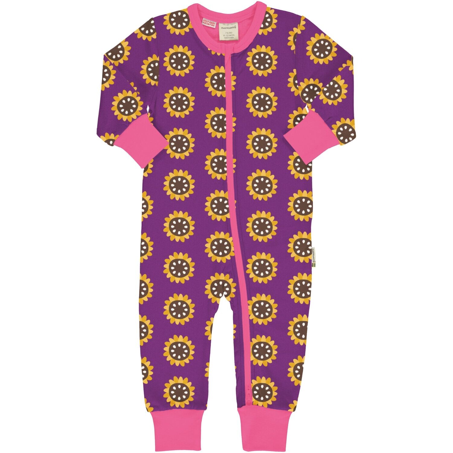 Maxomorra Rompersuit Garden Sunflower