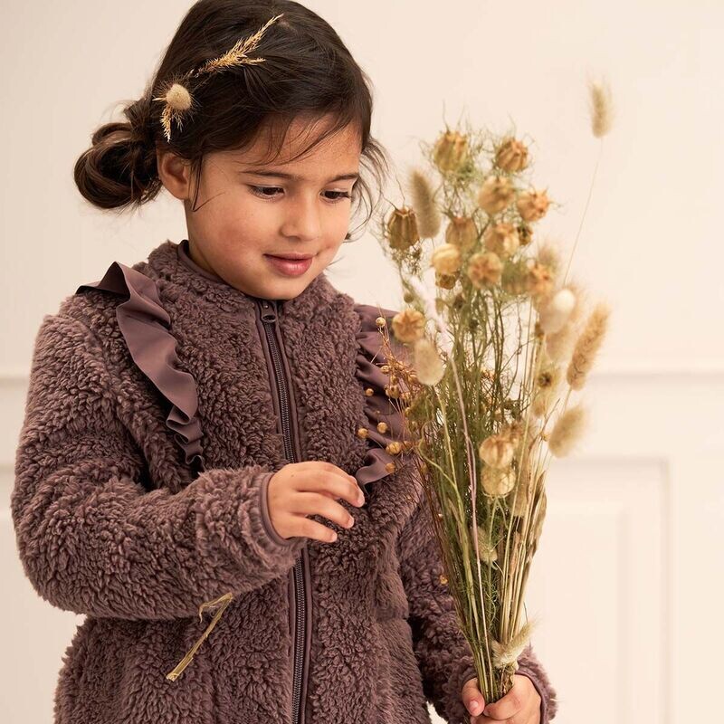 Green Cotton Müsli Fleecejacke Frill Grape