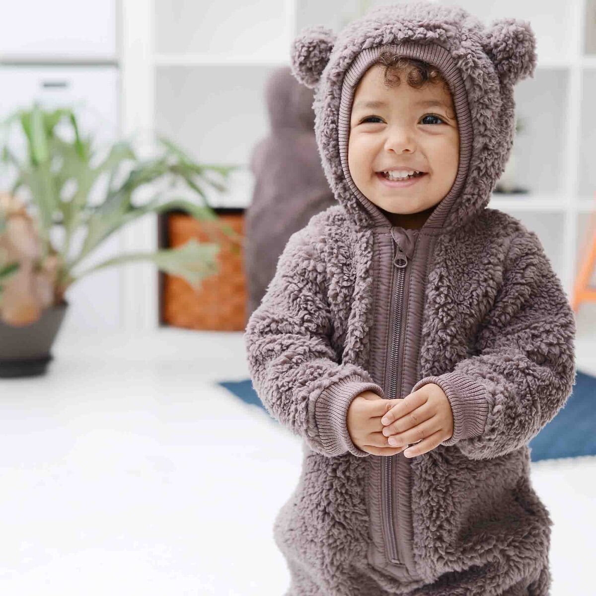 Green Cotton Müsli Fleece Suit Grape Baby
