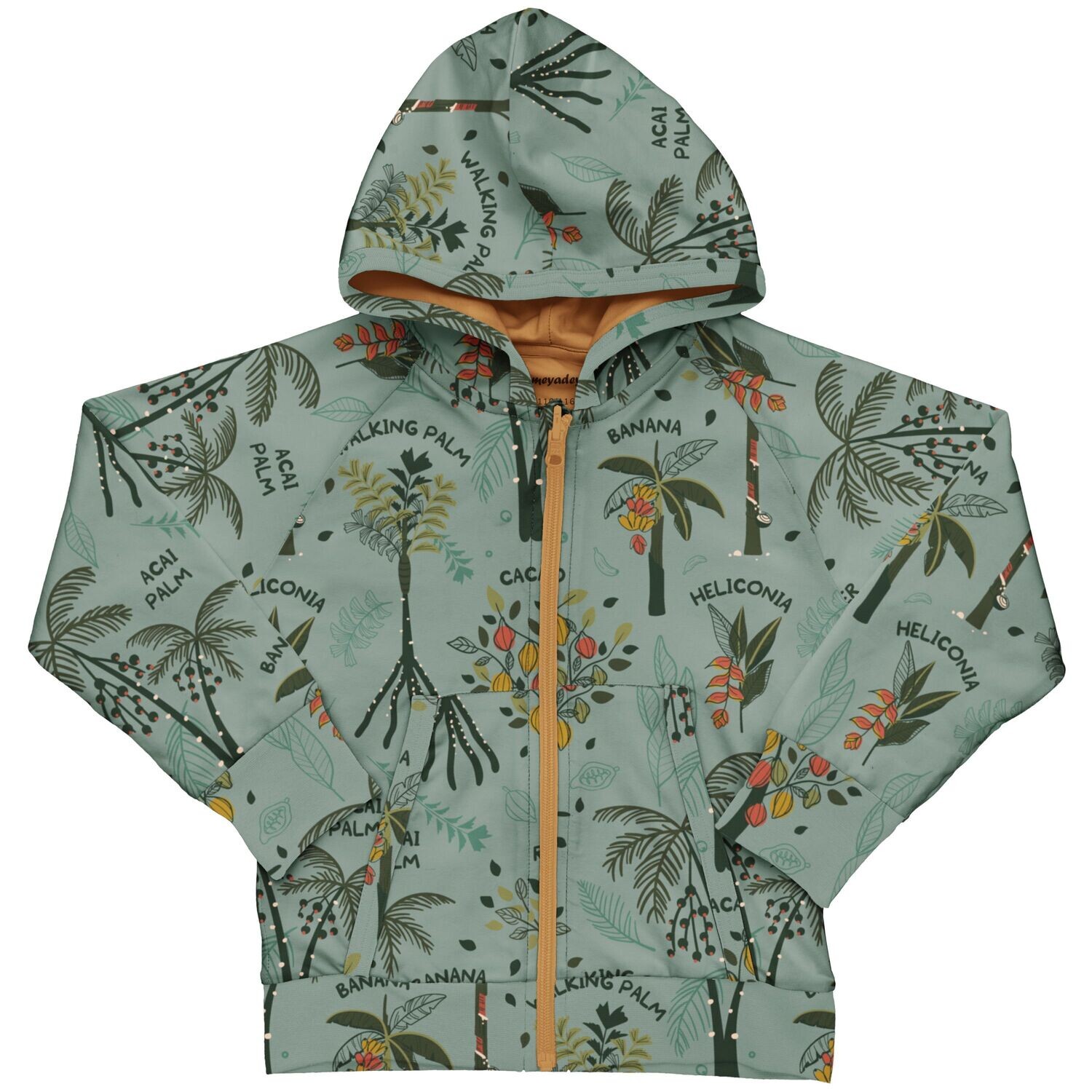 Meyadey by Maxomorra Cardigan Hood Lined Trillion Trees