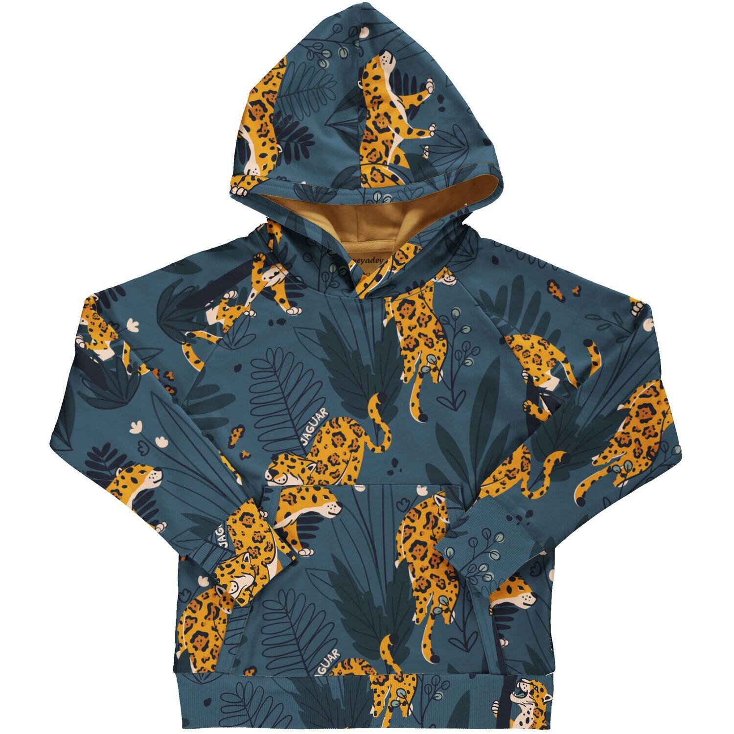 Meyadey by Maxomorra Hoodie Lined  Jaguar Journey