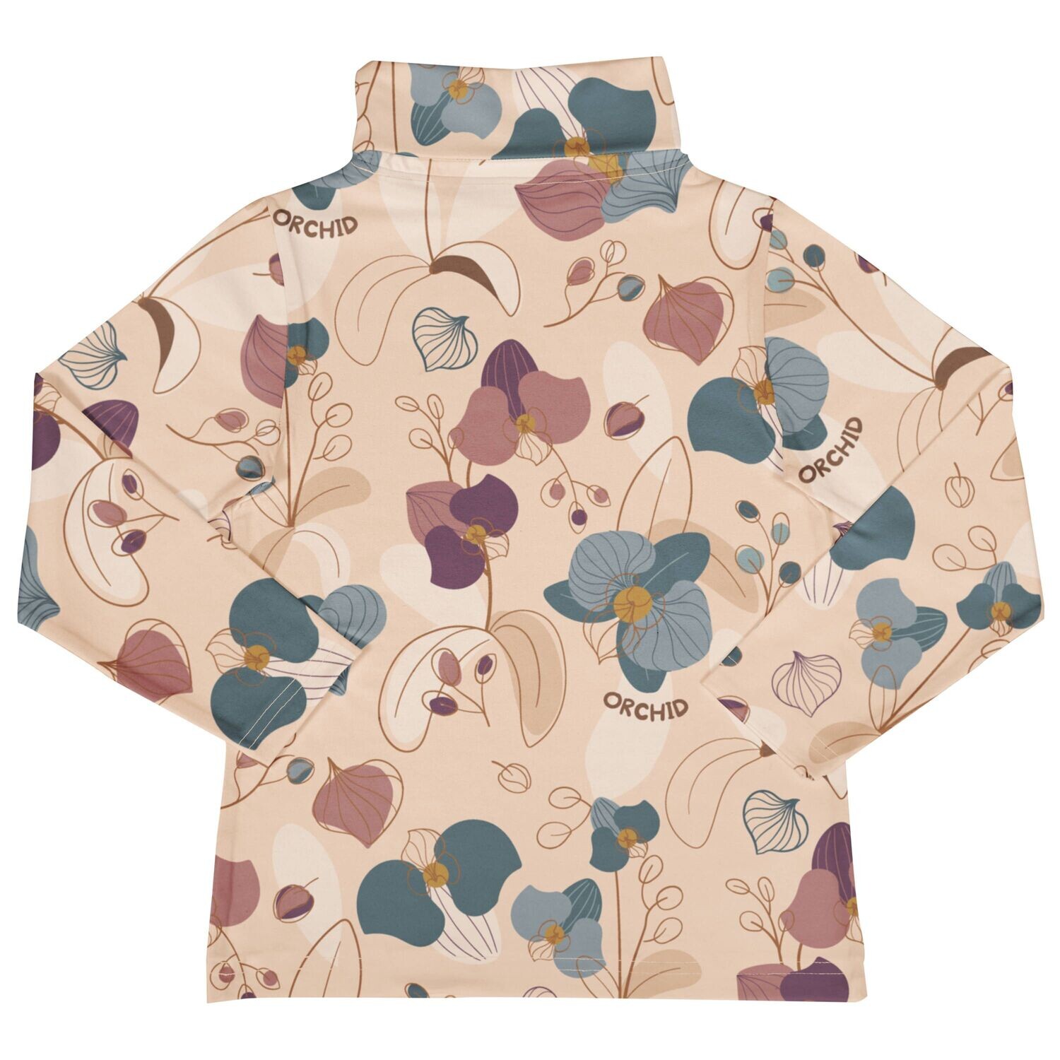 Meyadey by Maxomorra Top LS Turtleneck Tropical Orchid