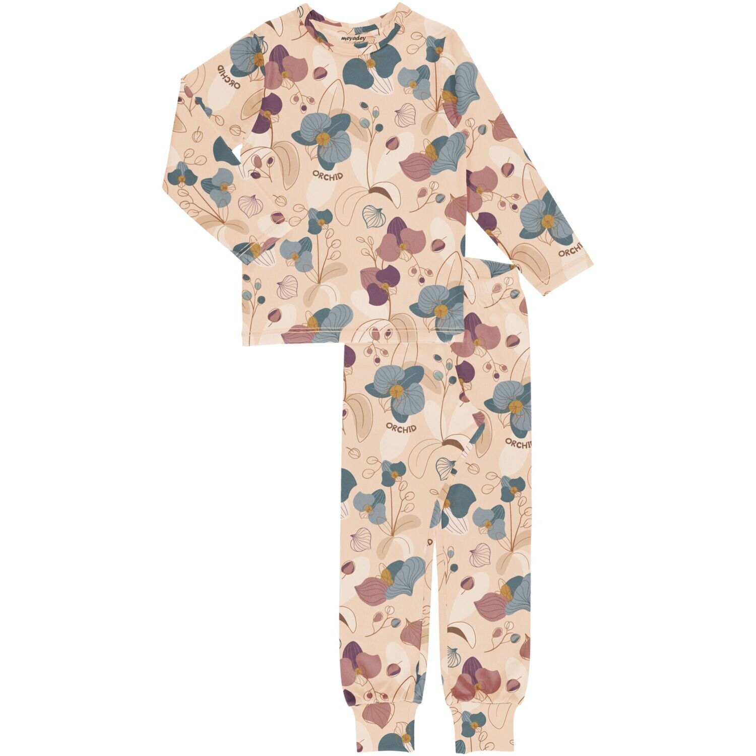 Meyadey by Maxomorra Pyjama Set LS Tropical Orchid