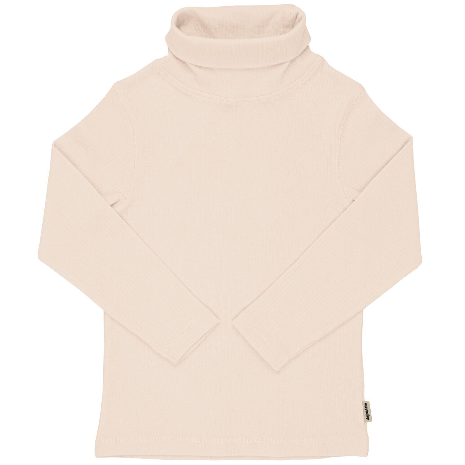 Meyadey by Maxomorra Top LS Turtleneck Rib Solid Ivory