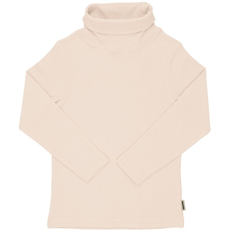 Meyadey by Maxomorra Top LS Turtleneck Rib Solid Ivory