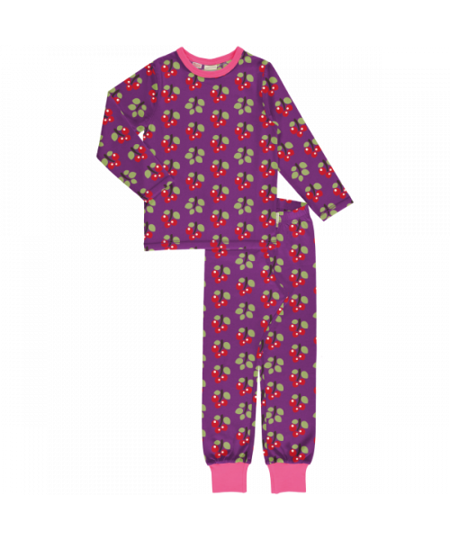 Maxomorra Pyjama LS Arctic Berry