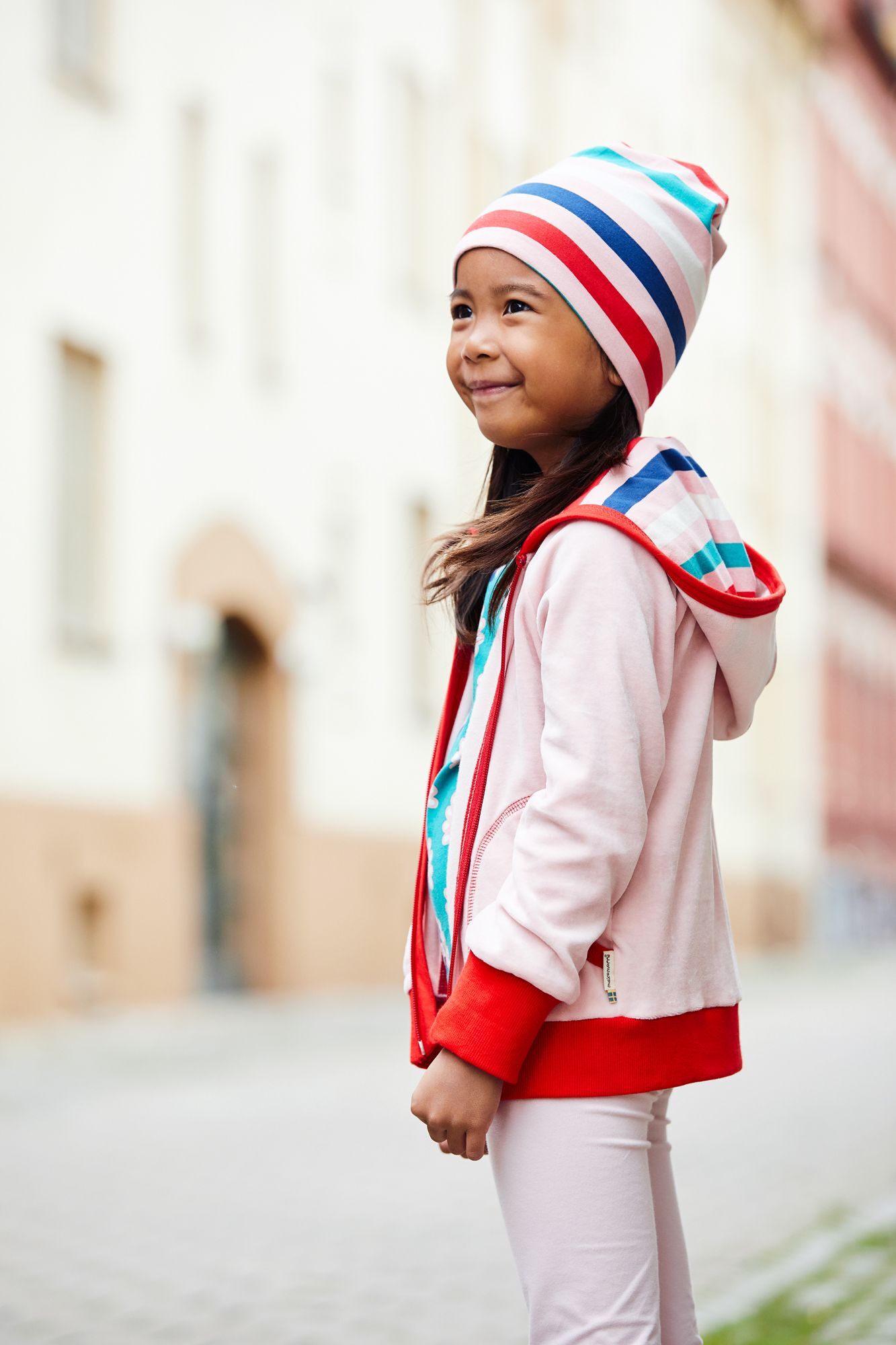 Maxomorra Cardigan Hood Velour Blossom *SALE*