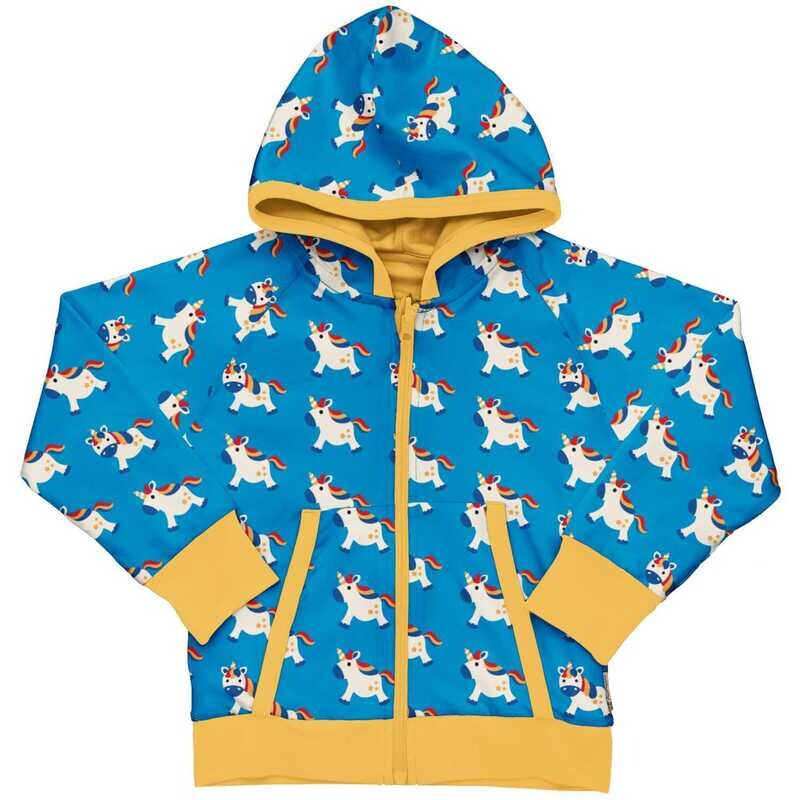 Maxomorra Cardigan Hood Reversible Tales Unicorn