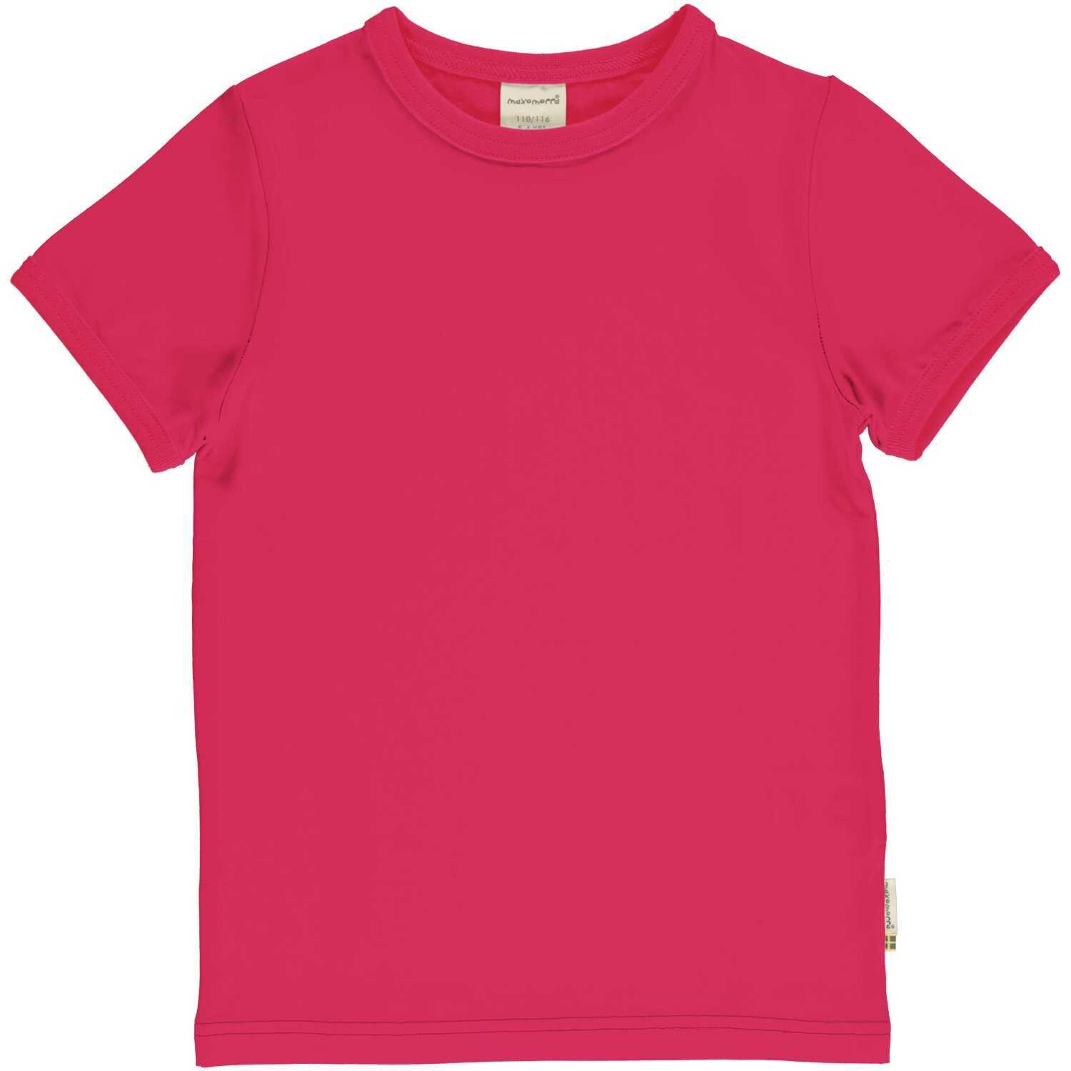 Maxomorra Solid Shirt SS Pink Blossom
