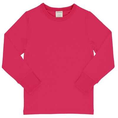 Maxomorra Shirt LS Solid Pink Blossom