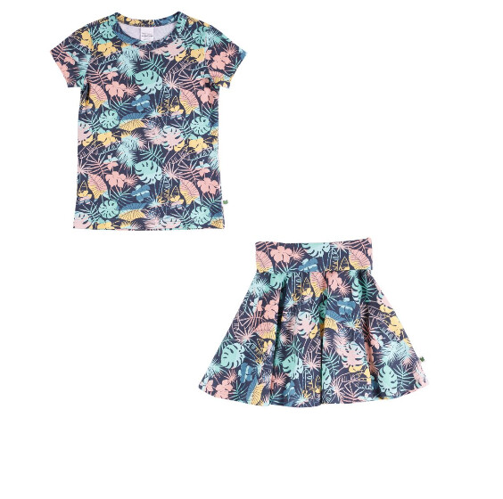 Green Cotton  Set Shirt & Rock Palm Midnight *SALE*
