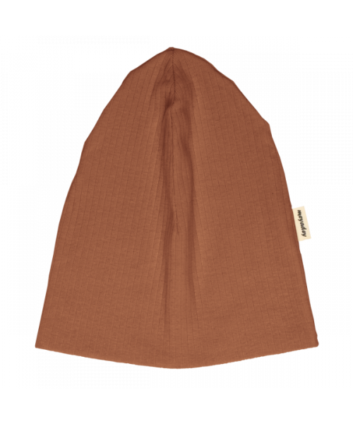 Meyadey by Maxomorra Mütze Rib Solid Claystone