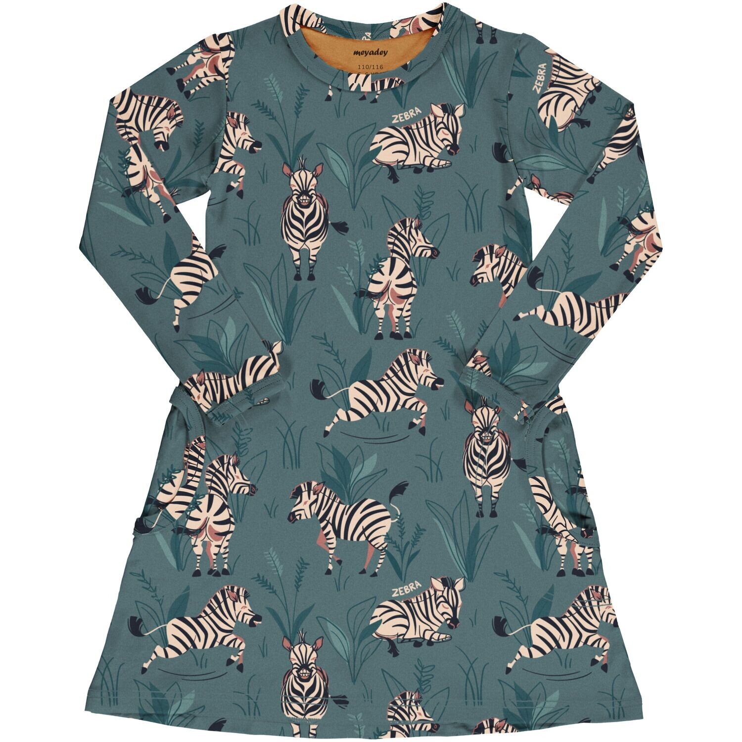 Meyadey by Maxomorra Dress LS Zippy Zebra