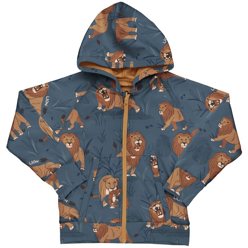 Meyadey by Maxomorra Cardigan Hood Lined Lion Legacy
