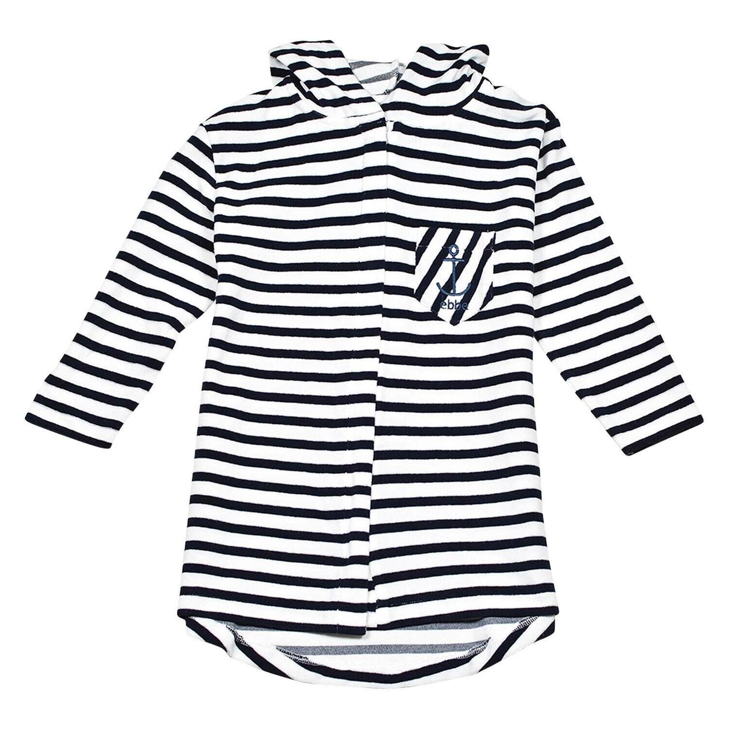 Ebbe Kids Kattegatt Bademantel Off White Navy *LIQUIDATIONSPREIS*