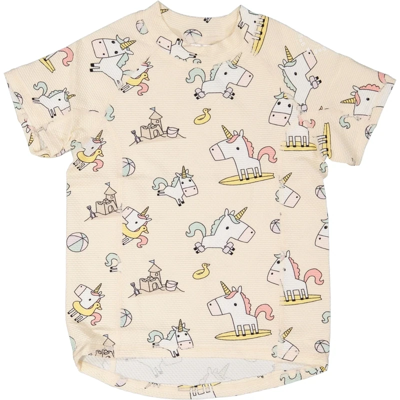 Geggamoja UV Short Sweater Unicorn Beige