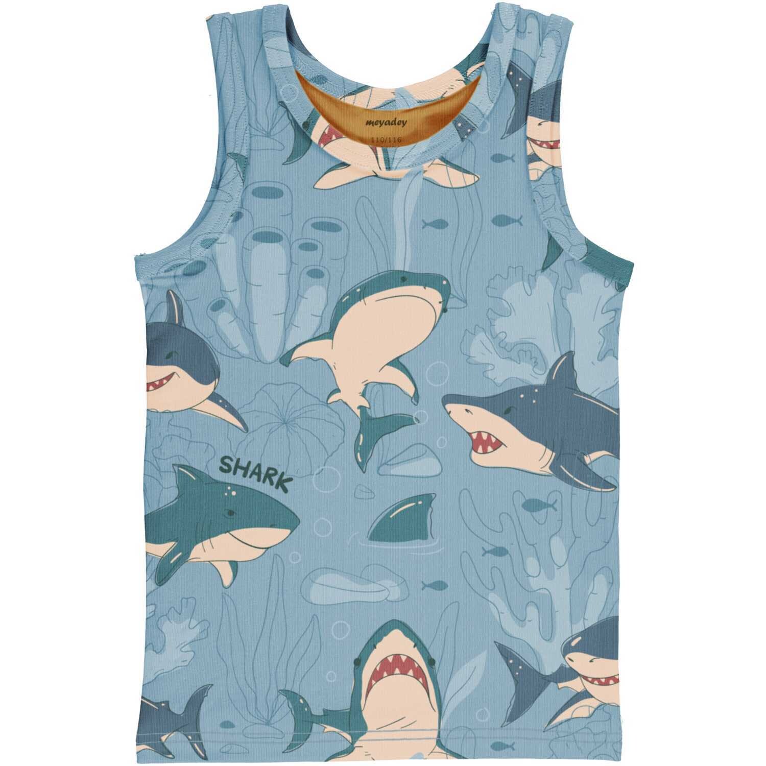 Meyadey by Maxomorra Tank Top Shark Remark